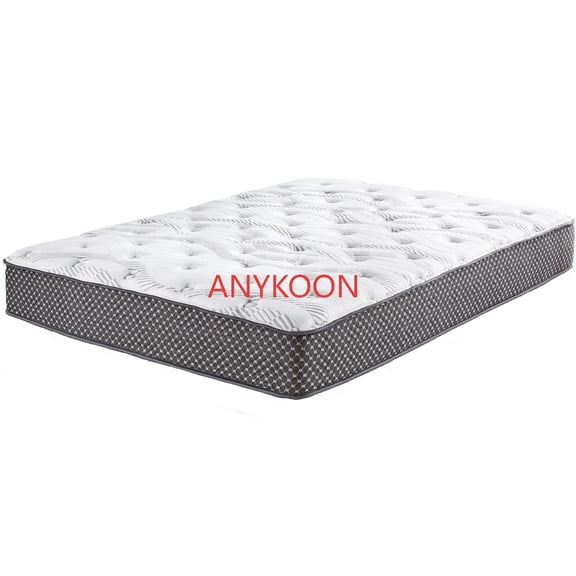 Anykoon 10" Quilted Hybrid Twin Mattress, Medium Firm, Foam Spring, CertiPur