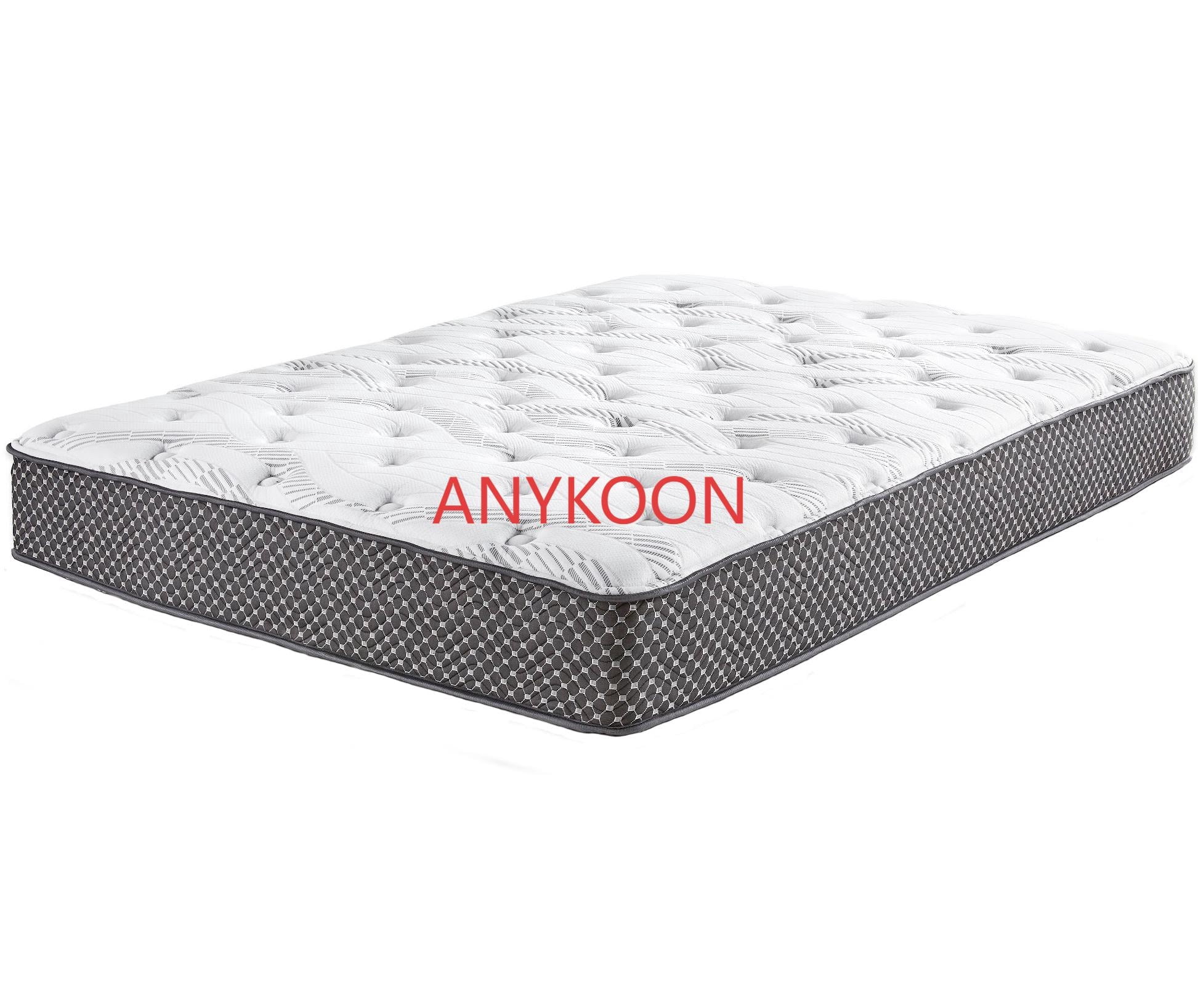 Anykoon 10" Quilted Hybrid Twin XL Mattress, Medium Firm, Foam+Spring, Wicking Fabric, CertiPur