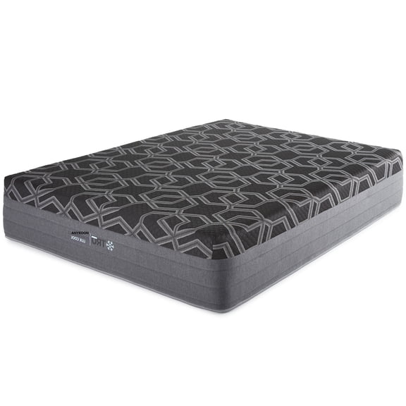 Anykoon 14" Smooth Top Hybrid Ultra Plush Full Mattress, Foam & Spring, Cooling Ice Cover, Black