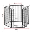 thumbnail image 1 of Anykoon 6 Panels Heavy Duty Metal Dog Playpen with Door 39.37"H Pet Exercise Fence Indoor Outdoor, 1 of 7