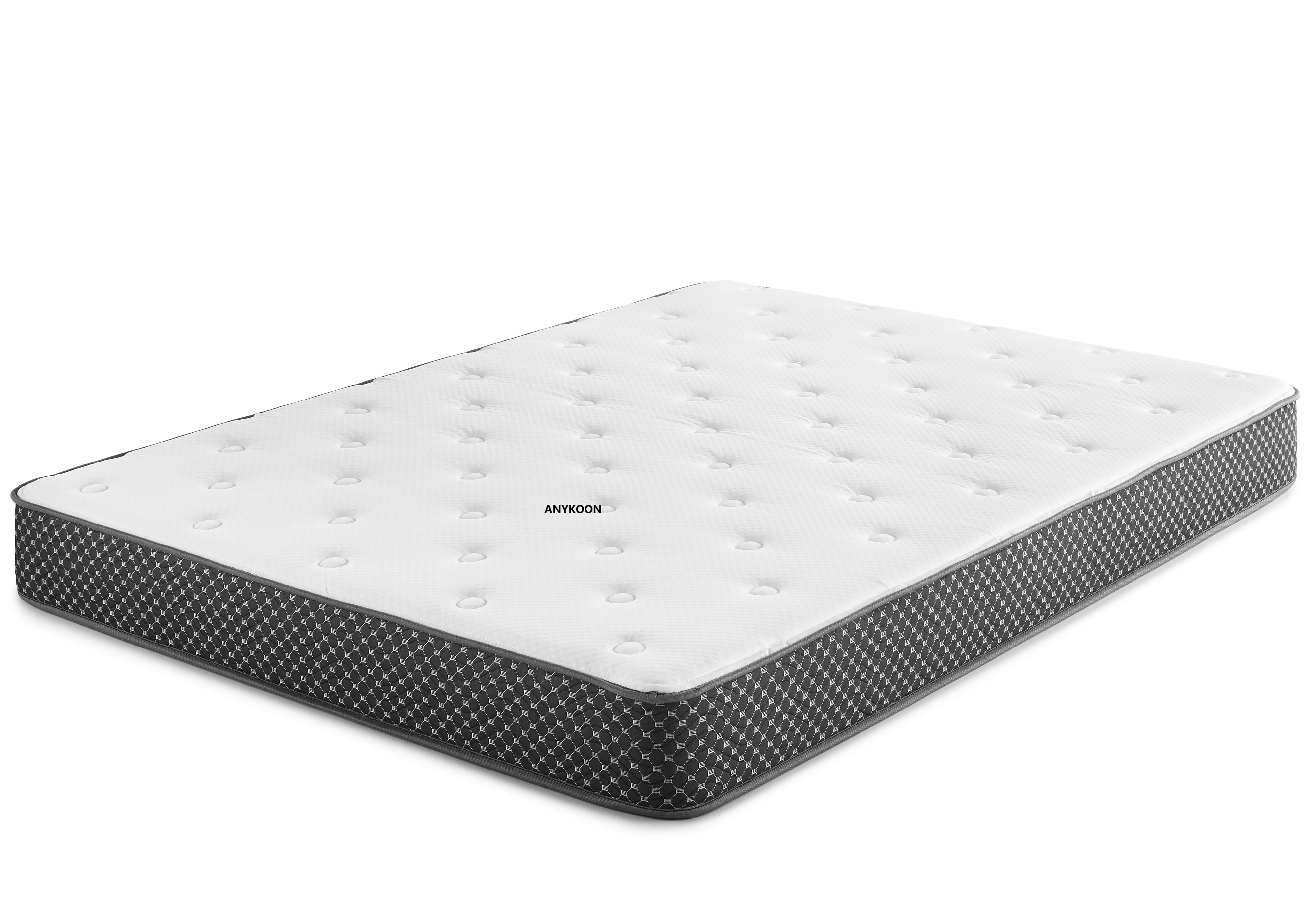 Anykoon 6" Quilted Foam Firm Twin Mattress, CertiPur Certified, Breathable Stretch Knit Cover, White