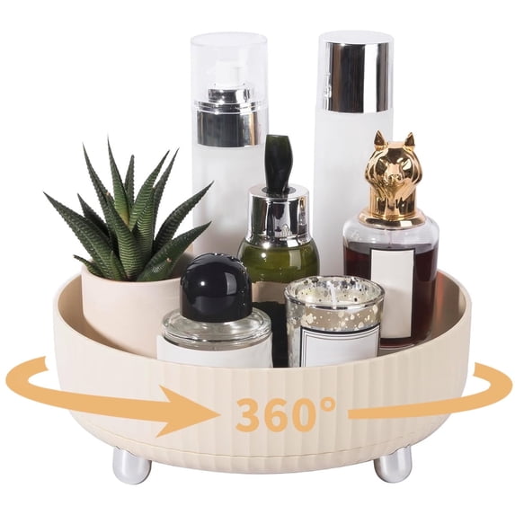 SUSWIM Makeup Perfume Organizer Tray 360 Degree Rotating Lazy Susan ...