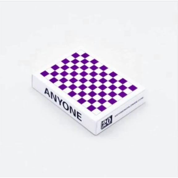 Anyone Worldwide Purple Checkerboard Playing Cards