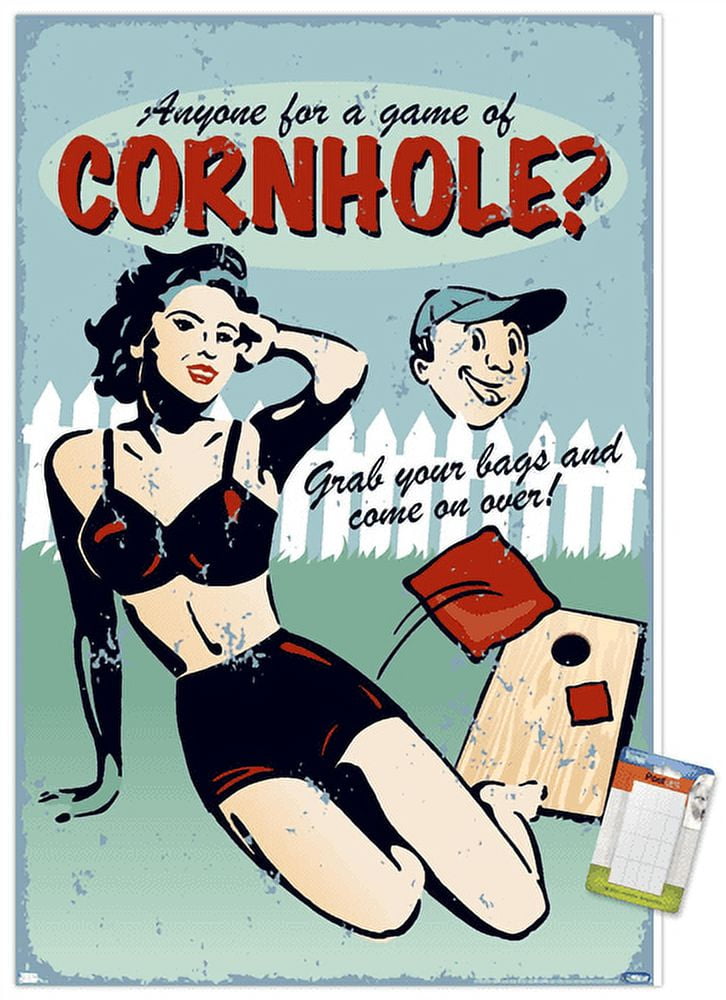 Anyone for Cornhole Wall Poster, 14.725" x 22.375"