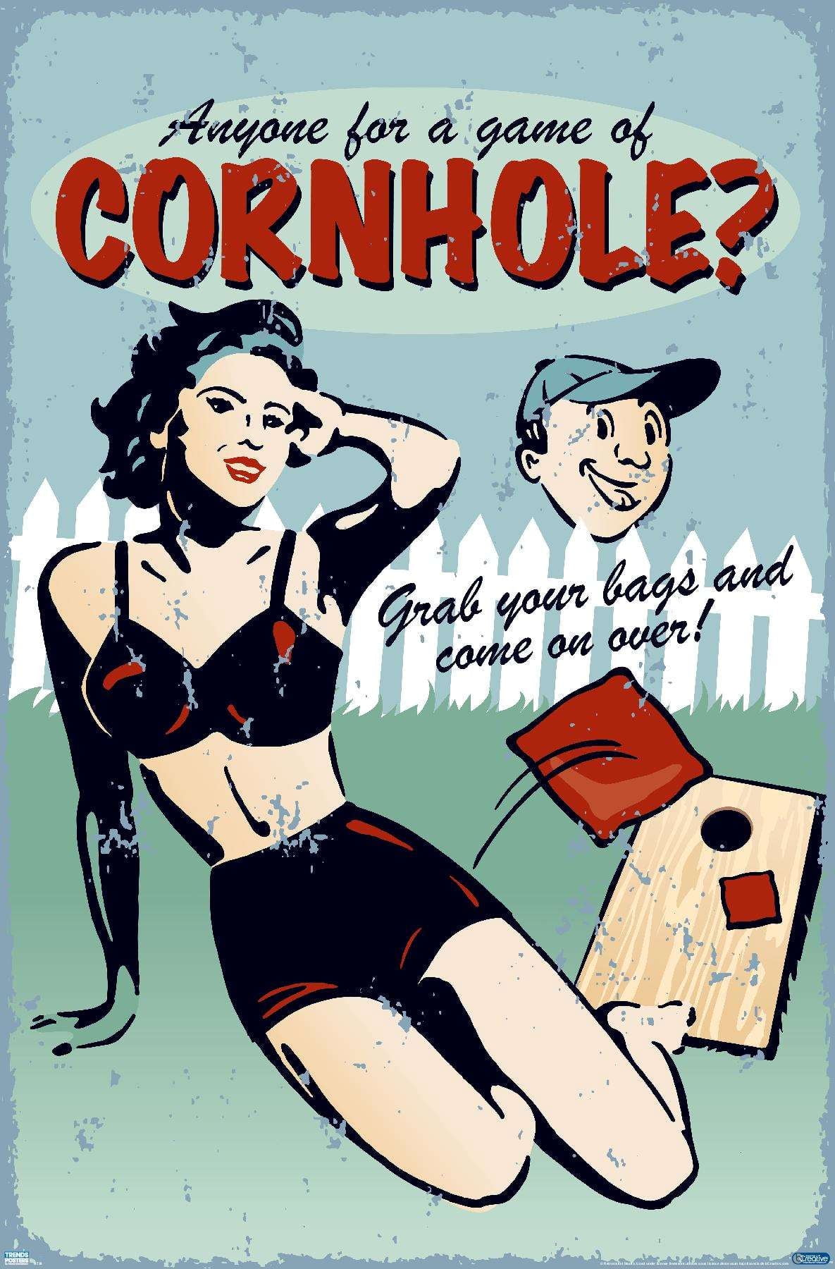Anyone for Cornhole Wall Poster, 14.725" x 22.375"