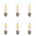thumbnail image 1 of Anyray (6)-Bulbs 60 Watt Equivalent, A19, LED Light Bulb, Clear, E26, Vintage Edison Style, Warm White, 1 of 2