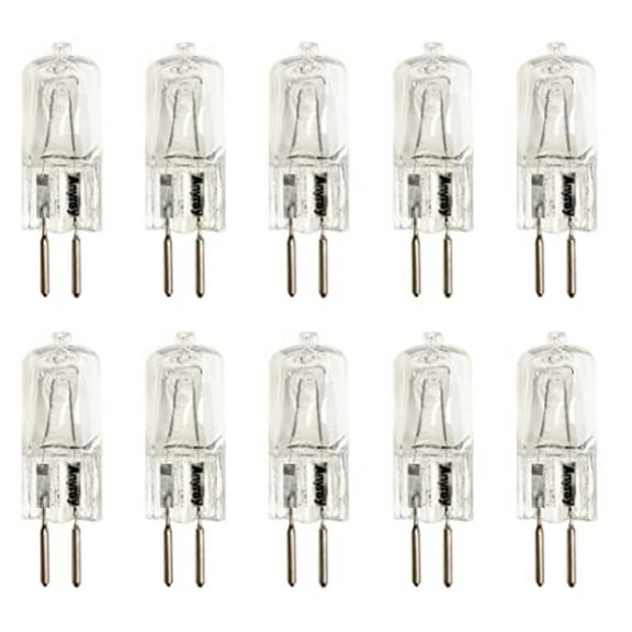 Anyray A1603Y (10)-Lamps 35W 35 Watt G5.3 110V 120Volt Bi Pin T4 Halogen Light Bulb 35Watt
