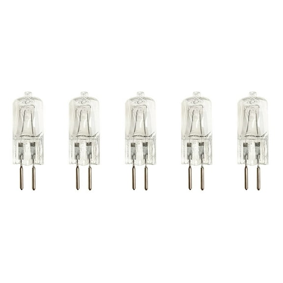 Anyray A1606Y (5)-bulbs 75 Watt GY6.35 120V GX6.35 75W 110 Volt 75Watt Bi Pin T4 G6.35 Light Bulb