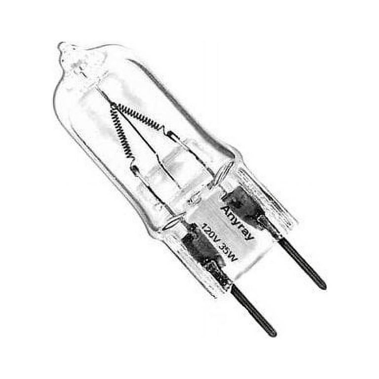 Anyray A1704y 5 pack 35 Watt T4 G8 35W Halogen Light Bulb JCD Type GY8.6 35watt Bi Pin 110V 120V 130volt Lamps