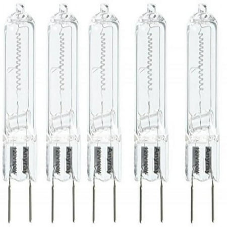 Anyray A1710Y (5)-Pack G8 100W 100-Watt 130 volt Halogen T4 Light GY8.6 bulbs 100Watt 5-Lamps