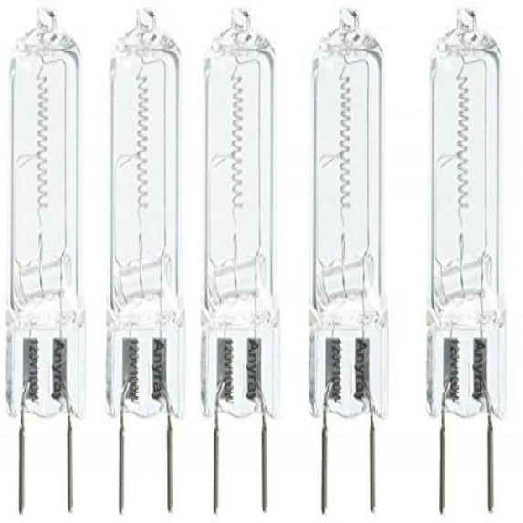 Anyray A1710Y (5)-Pack G8 100W 100-Watt 130 volt Halogen T4 Light GY8.6 bulbs 100Watt 5-Lamps