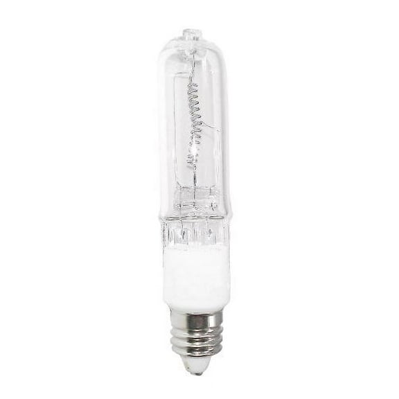Anyray A1790Y 75W 75 Watt JD E11 Mini-Candelabra T4 Halogen Light Bulb, CLEAR