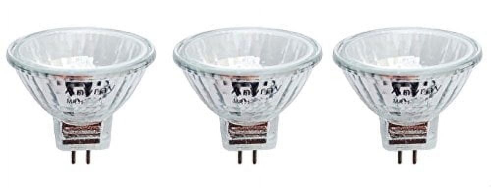 Anyray A1871Y (3-Pack) Clear MR11 6-Volts 10Watt Halogen BIKE Light Bulb 10W  6V 
