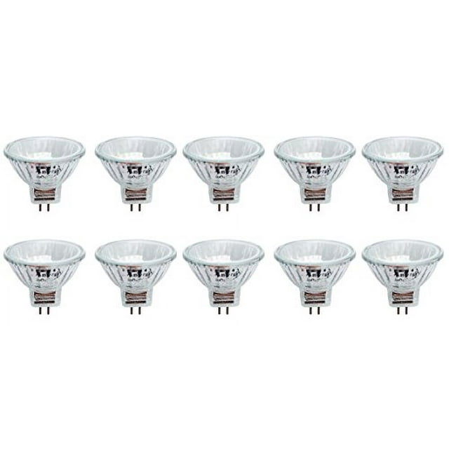 Anyray A2001Y (10Pack) Clear MR11 12Volt 8Watts Precision Halogen Reflector Fiber Optic Light