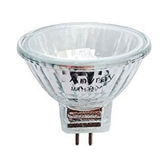 Anyray A2001Y (5-bulbs) Clear MR11 12Volt 8-Watts Precision Halogen Reflector Fiber Optic Light Bulb 8W 12V