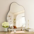 thumbnail image 1 of Anyrose 40"x26" Irregular Vanity Bathroom Mirror Frameless Wall Mirror, 1 of 6