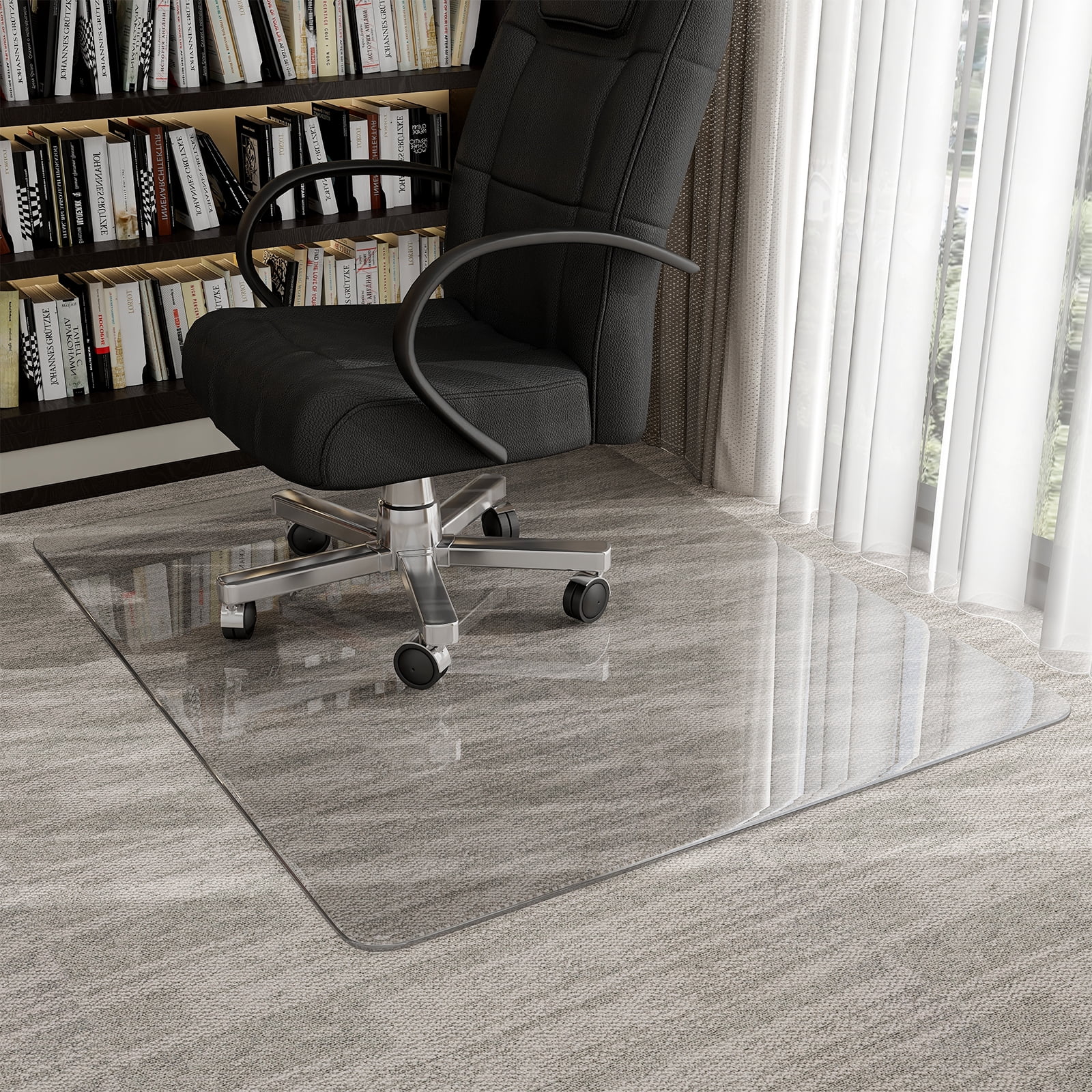 Anyrose 46"x55" Tempered Glass Office Chair Mat