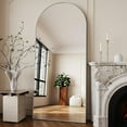 thumbnail image 1 of Anyrose 71"x 26" Arched Full Length Mirror Floor Mirror with Aluminum Alloy Frame, Silver, 1 of 5