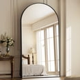 thumbnail image 1 of Anyrose 76.2"x34" Arched Large Full Length Mirror Free-Standing Wall-Mounted Floor Mirrors, Black, 1 of 3