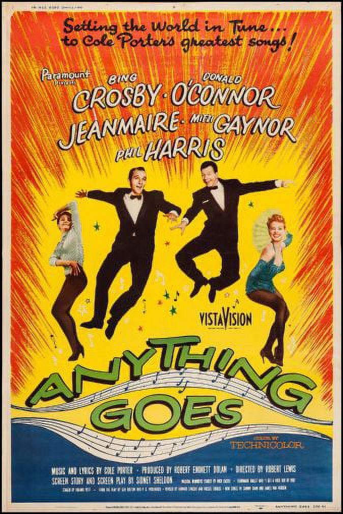 Anything Goes Movie Poster Reprint 27inx40in for any room 27x40 Multi ...