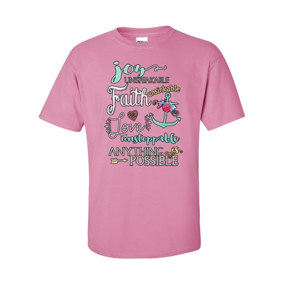 Anything Is Possible Christian Unisex Short Sleeve T-shirt-Azalea-3XL