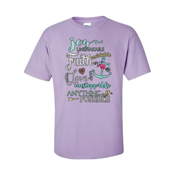 Anything Is Possible Christian Unisex Short Sleeve T-shirt-Orchid-X-Large