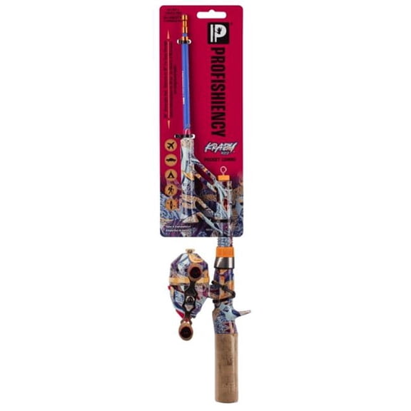 Anything Possible PCRIZZ 30 in. Light Pocket Spin Cast Combo Kit - Krazy Rizz