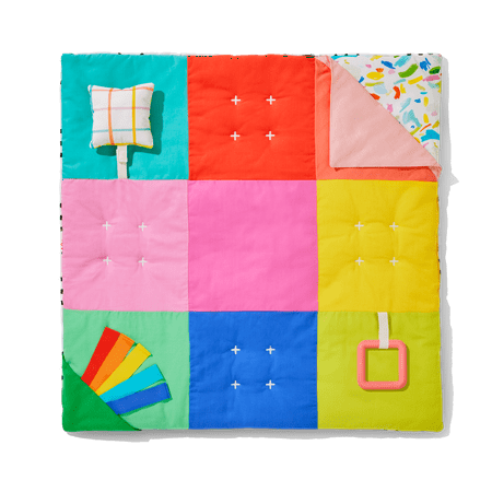 Lovevery, Anytime Activity Mat, On-The-Go Play Mat for Baby, Play Mat for Tummy Time, Lightweight, Easy to Store and Travel, 0+ Months
