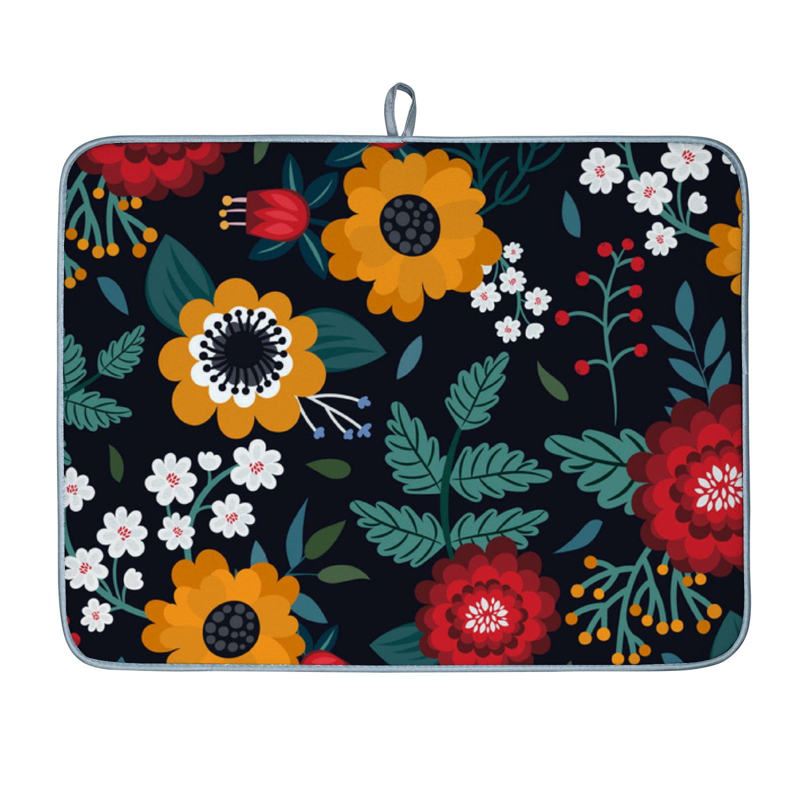 Anyway.go Dish Drying Mat Absorbent Reversible Drying Pad Dish Drainer ...