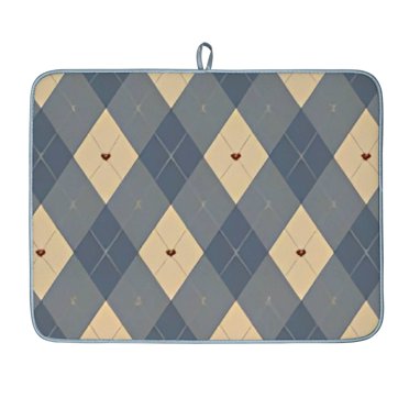 16x18 Inch Microfiber Drying Mat - Absorbent Reversible Kitchen Counter Pad For Dishes & Coffee Machines