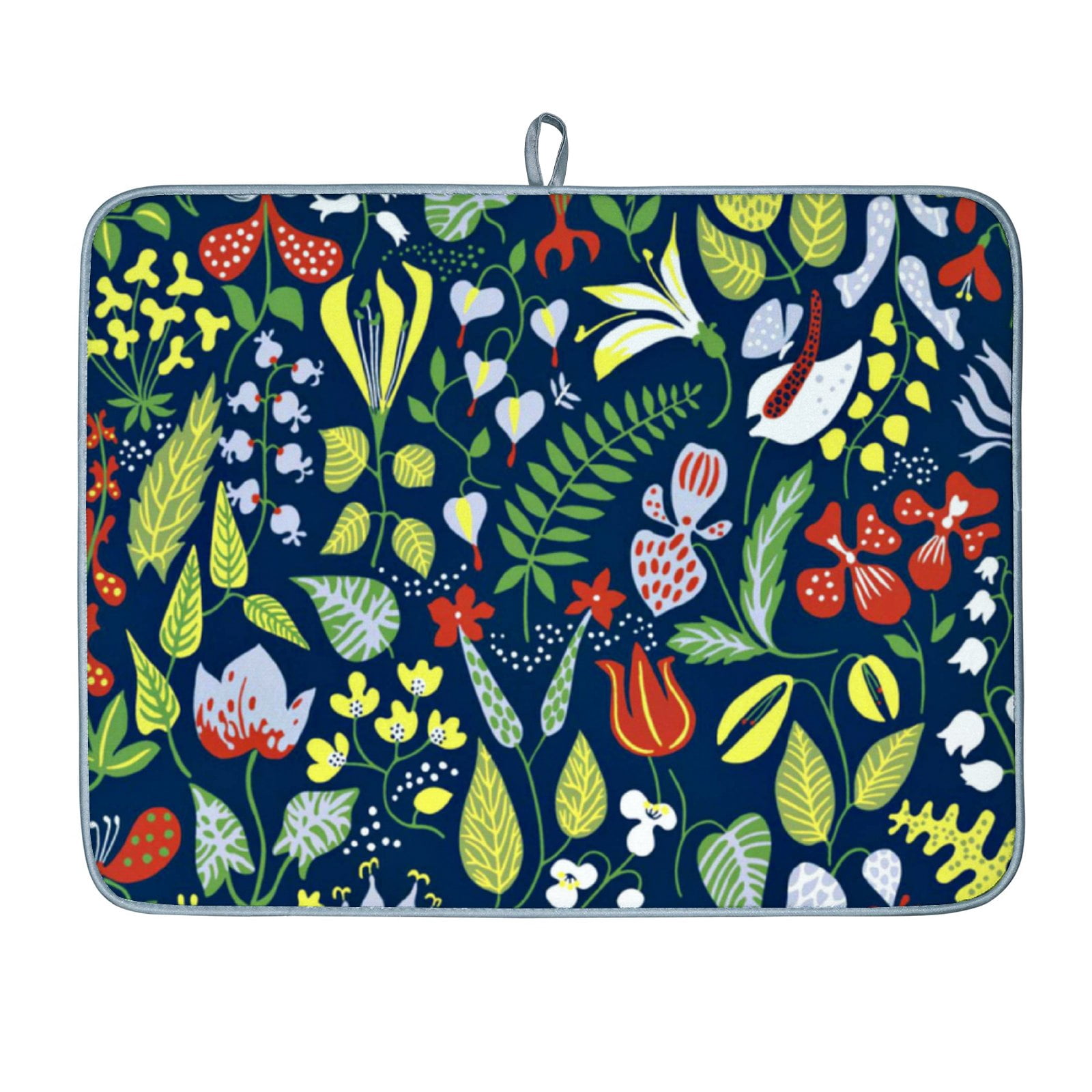 Drying Pad Pattern Anyway.go Dish Drying Mat Absorbent Reversible Drying Pad Dish Drainer ...