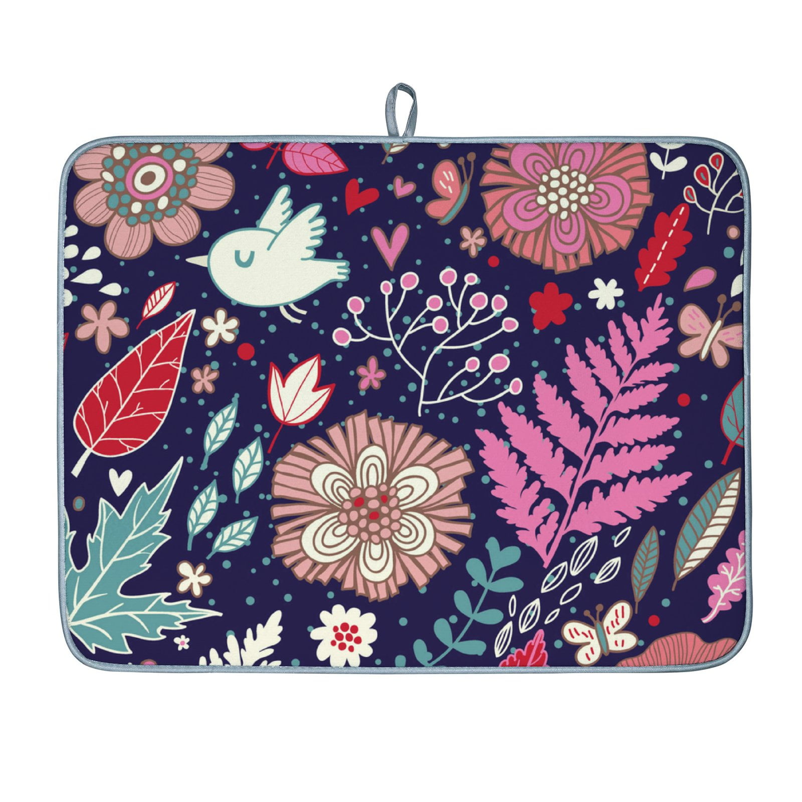 Anyway.go Dish Drying Mat Absorbent Reversible Drying Pad Dish Drainer ...