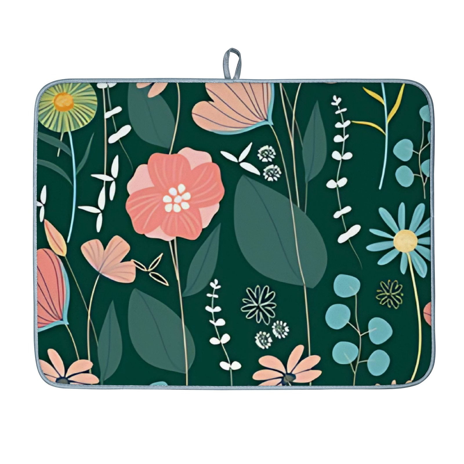 Anyway.go Dish Drying Mat Absorbent Reversible Drying Pad Dish Drainer ...