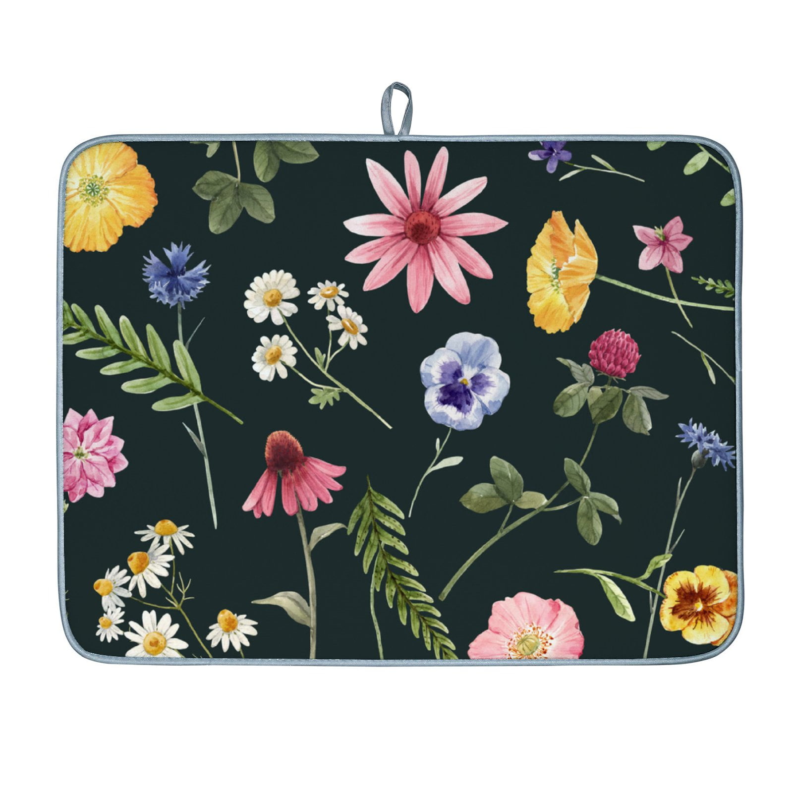 Anyway.go Dish Drying Mat Absorbent Reversible Drying Pad Dish Drainer ...