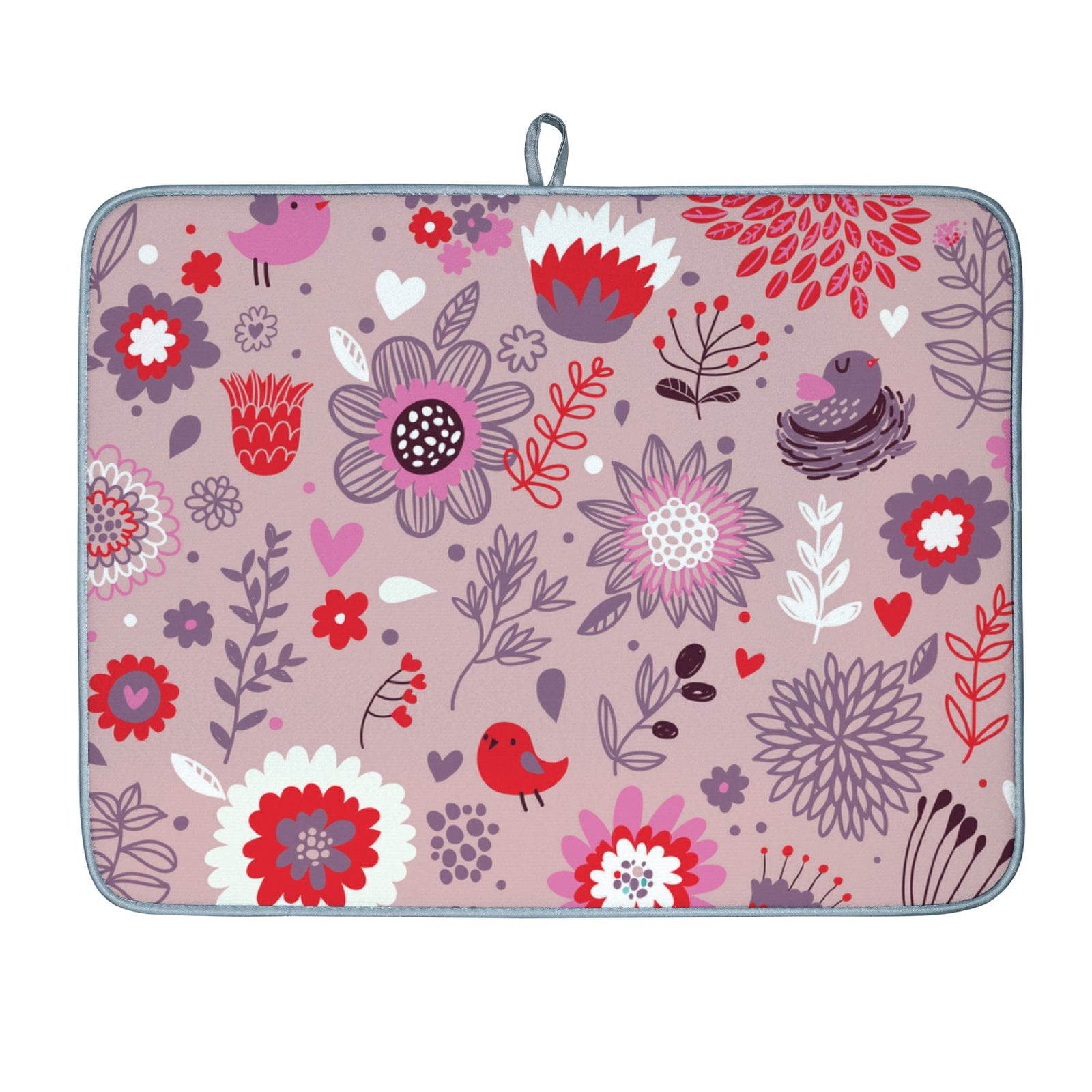 Anyway.go Dish Drying Mat Absorbent Reversible Drying Pad Dish Drainer ...