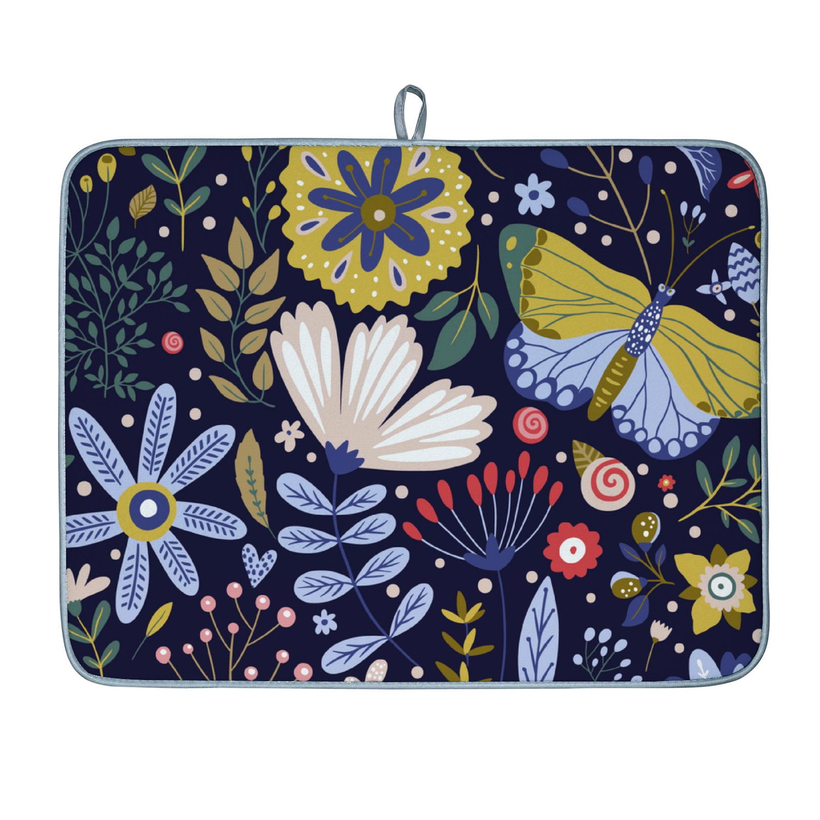 Anyway.go Dish Drying Mat Absorbent Reversible Drying Pad Dish Drainer ...