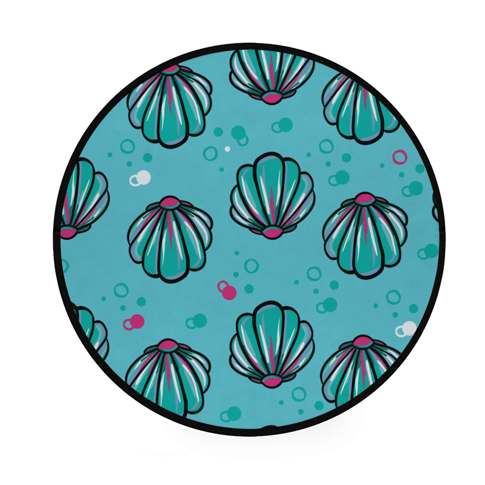 Anyway.go Round Area Rug Non-Slip Circle Floor Mat Carpet Indoor ...