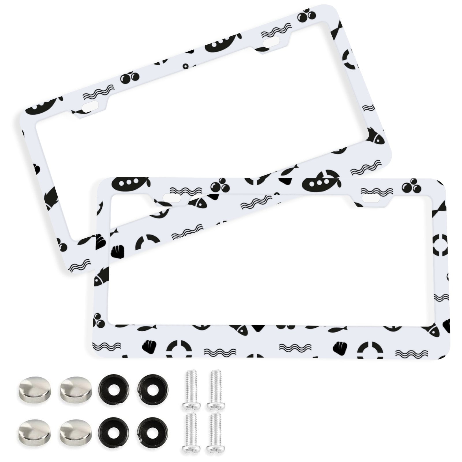 Anyway.go License Plate Frame, Decorative Aluminum Car Tag Frames, 2