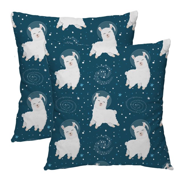 Anyway.go Pillowcases 2Pcs Zippered Cotton Plush Throw Pillow Cushion