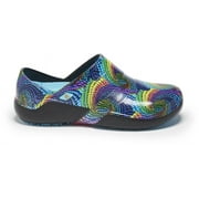 Anywear Journey Men and Women Shoes Injected Molded EVA Slip-On Garden Shoes, Chef Shoes, 10, Electric Serpent Illusion