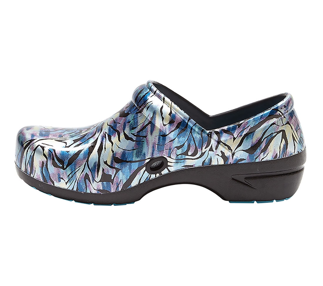 Anywear SR Angel Nurse Shoes, Slip-Resistant Clogs for Women, Nurse Clogs and Chef Shoes for Women, 8, Iridescent Glam