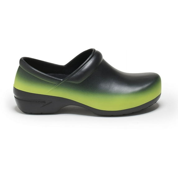Anywear SR Angel Nursing Shoes Women- Clogs for Women & Men Chefs Kitchen Nurses Waterproof Non Slip Work Shoes Slip On Shoes Women, 10, Electric Yellow Fade