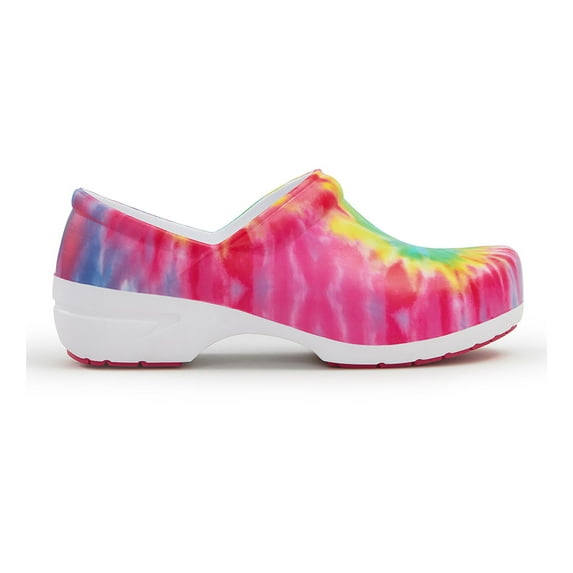 Anywear SRANGEL Women's Healthcare Professional Closed Back Clog, 10, Vidid Tie-Dye
