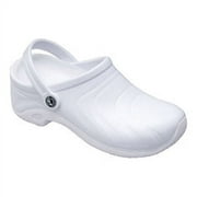 Anywear Zone Womens Healthcare Professional Injected Clog with Backstrap, 5, White