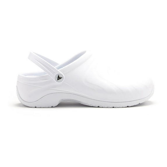 Anywear Zone Women's Healthcare Professional Injected Clog with Backstrap, 7, White