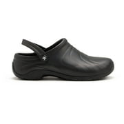 Anywear Zone Womens Healthcare Professional Injected Clog with Backstrap, 9, Black