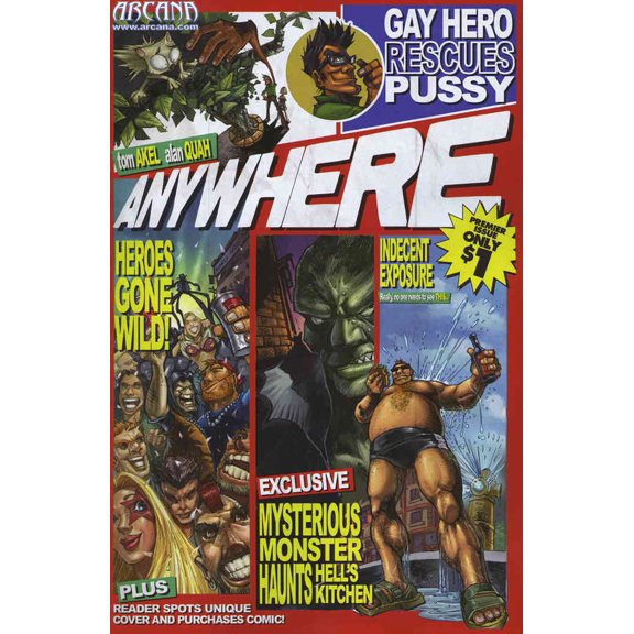 Anywhere #1 VF ; Arcana Comic Book