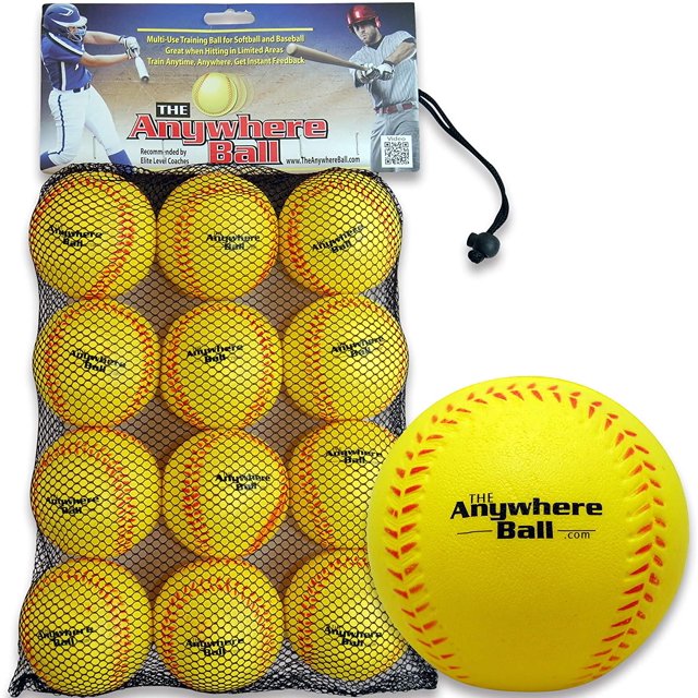 Anywhere Ball Baseball/Softball Training Balls 12pk