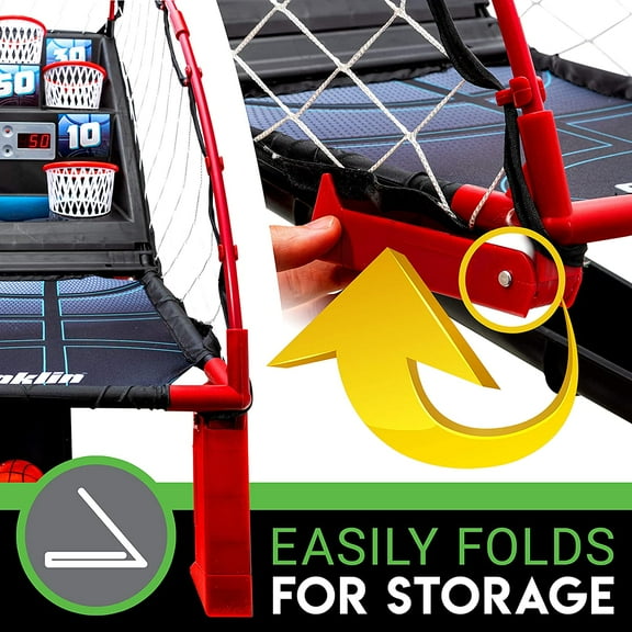 Anywhere Basketball Arcade Game - Table Top Basketball Arcade Shootout- Indoor Electronic Basketball Game