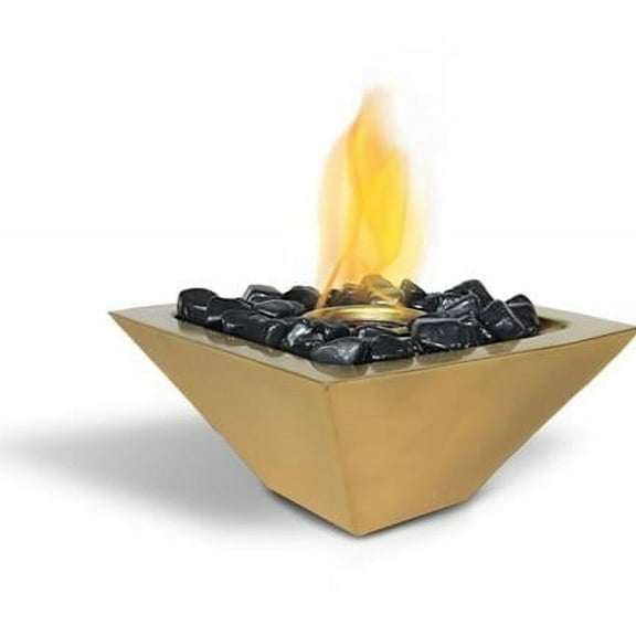 Anywhere Fireplace 90255 Empire Indoor & Outdoor Fireplace, Satin Gold